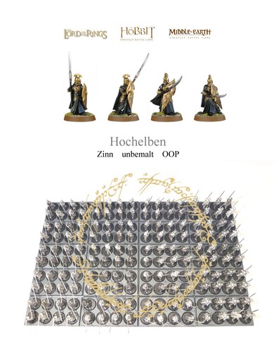 Zinn unbemalt 4 hochelben - -,