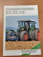 Fendt GTA Freisichttraktor 365 380 390 395 GTA GHA prospekt tractor brochure 40
