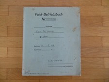 !!! Funk Betriebsbuch Flieger Rolf Schilling Ln.Nr.36081 Funkstelle Selten !!!