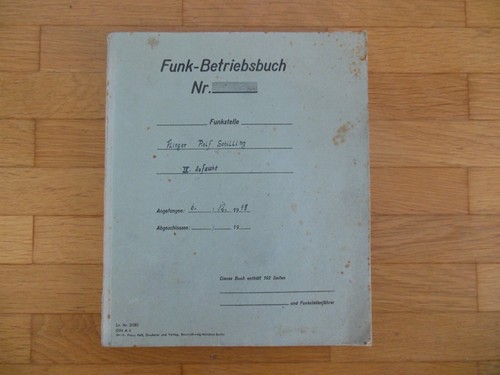 Funk betriebsbuch flieger - !!!,