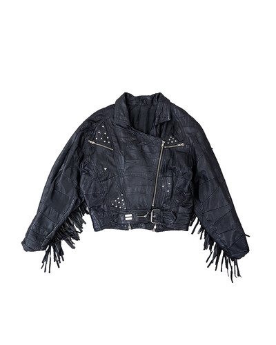 Vintage 80s 90s black - 80s/90s, fringed