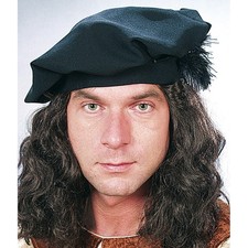 Schwarze Mittelalter Mütze