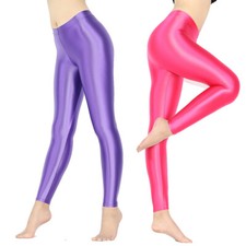 Damen sexy leggings shiny yoga - shiny,