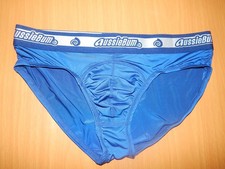 Aussiebum Slip  S Unterhose Neu top  Qualität  geil und sexy  Blau  seidig