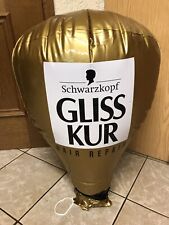 GLISS Kur Schwarzkopf Deko Ballon aufblasbar ca. 70 cm hoch original nostalgisch