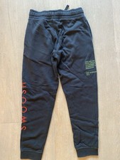 Nike Kinder Jogginghose Hose Größe Kinder M 140/146  Schwarz Baumwolle m Taschen