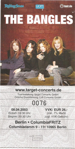 The bangles concert 2003 - bangles, in