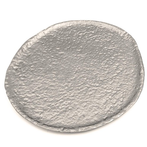 Dekoteller aluguss silber - aluguss,