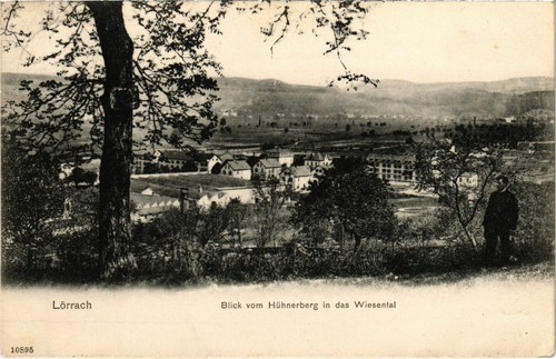 Cpa lorrach blick vom - ak,