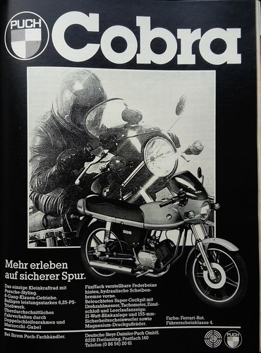 Puch cobra werbung - puch,