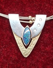 Opal Collier Halskette 925