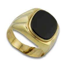 Onyx Siegel Gold Ring 333 8 Kt