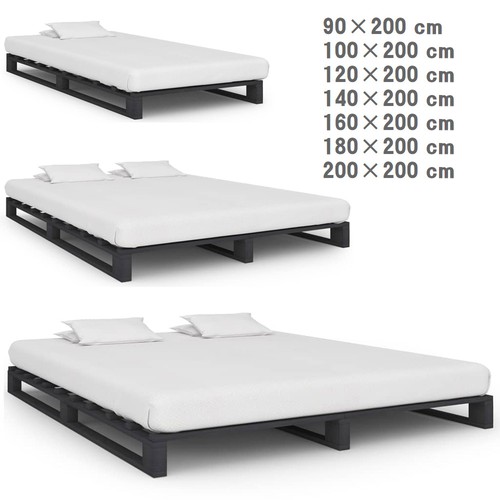 Massivholz palettenbett - massivholz,