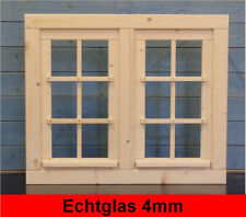 Gartenhausfenster 81x68cm Glas Doppelfenster Werkstatt Carport DFE81686FEDRDR