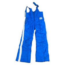 Vintage blaue Ski Salopetten