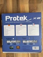 Protek X2 4K Twin UHD Sat - Schwarz, 2160p, E2 Linux HDTV, 2xDVB-S2