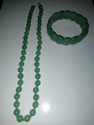 Vintage jade kette collier - vintage,