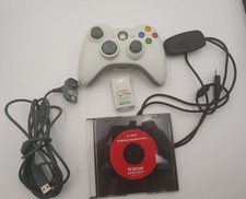 Xbox 360 Controller + PC Wireless Adapter + Original Akku + Original Ladekabel
