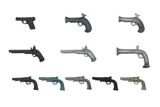 Playmobil Pistole Pistolen Revolver Colt Western Pirat Spanier Steinschloss