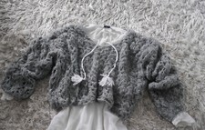 kuschliger Kasten Strickpullover Selbstmade Gr. 36 38 grau