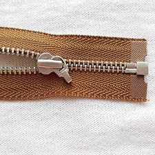 Reißverschluss OCKERBRAUN 022 teilbar Metall Größe 3 YKK Zipper cipzár молния