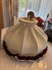 Landhaus Lampenschirm Stoff Leinen Hängelampe Bauernhausstil