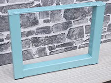 Tischbein Metall Hellblau