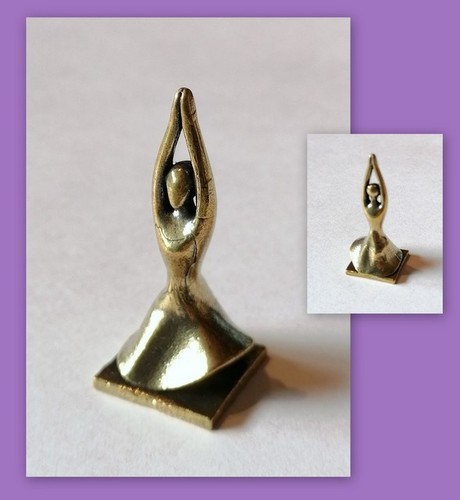 Messing yoga figur massiv neu - yoga,