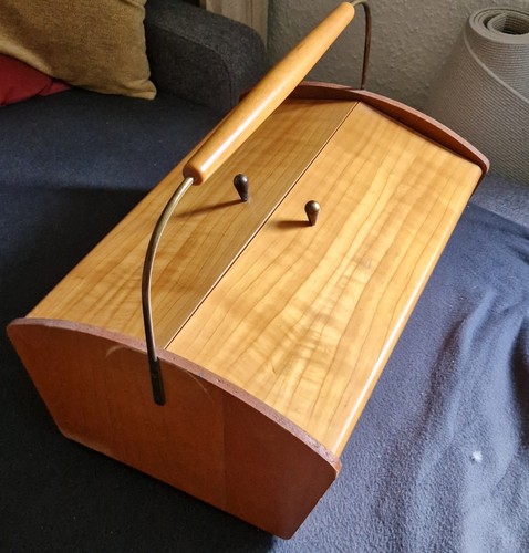 Nähkasten vintage aus - aus, holz