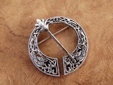 Pin Anstecker Wikinger Fibel Gewandnadel Ornamente Mjölnir Donar K18.13 Larp