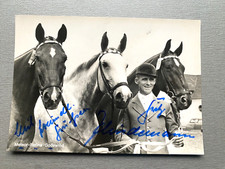 FRITZ THIEDEMANN (†2000) Reiten OS 1956-60/1. signed  Autogrammkarte 10x15