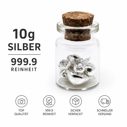 10gramm silber granulat - silber,