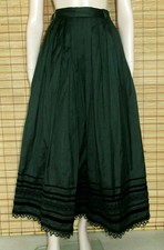 GRÜNER TRACHTENROCK - LANG -