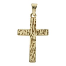 Kreuz Anhänger 585/14 K Gold Schmuck Glaube Religion Geschenk Kommunion H11.2277