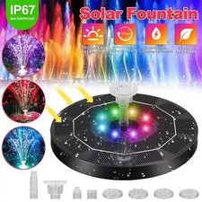 Solarpumpe AKKU Solar Springbrunnen Fontäne Gartenbrunnen Teichpumpe Wasserspiel