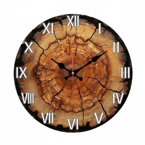 Runde vintage wanduhr - vintage,