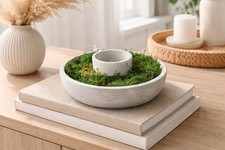 Betonschale mit teelichthalter - betonschale,