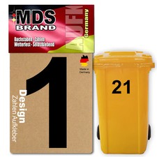 Design 15cm Zahlen Aufkleber |
