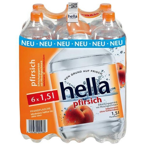 Flaschen hella pfirsich - 12,