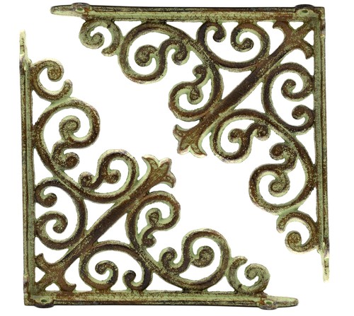 Regalwinkel metall vintage - 2x,