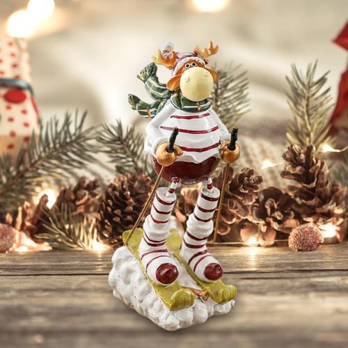 Weihnachts-Skifahren-Rentier-F