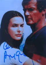 Carole Bouquet orig. Autogramm 9x13 James Bond  Girl 007 FYEO