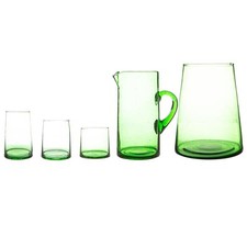20 Stück recyceltes Glas Set