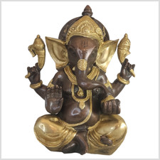 Ganesha 21cm 3kg Messing Natur