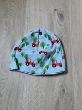 Kinder Mütze KU 46, für ca. 1-2 Jahre, Trecker, gestreift, Jersey, handgenäht