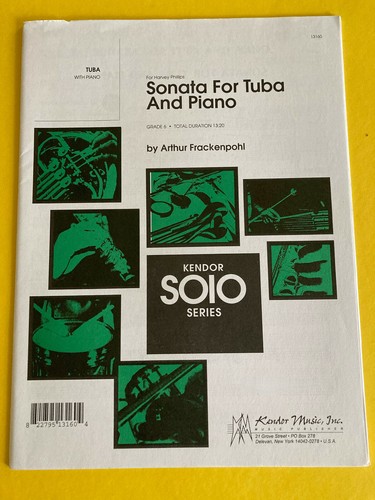 Sonata for tuba and piano - and,