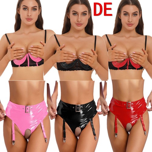 Sexy damen leder 3 cup - damen, 1/3