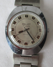 vergoldete POLJOT Armbanduhr