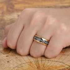 Edle Herrenring Goldringe mit