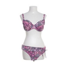 Buffalo, Bikini, Größe: 40, Polyamid, Weiß/Pink/Schwarz/Grau, Blumen -Ipb